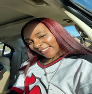 Person sitting in car